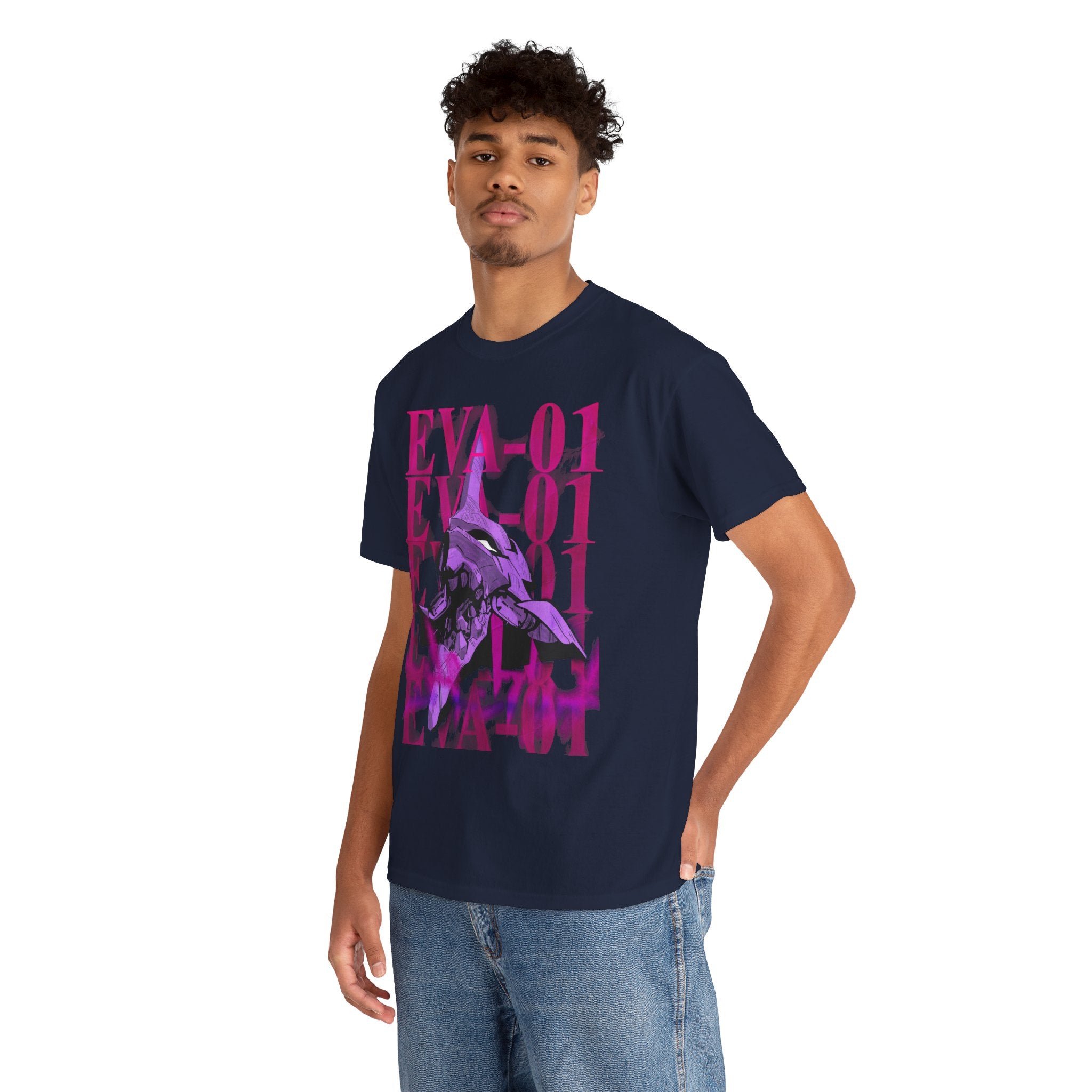 EVA-01 Graphic T-Shirt — Neon Mecha Anime Tee