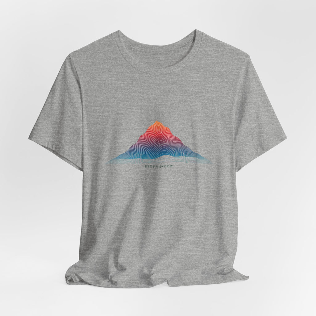 Topographic Contour Mountain Tee | Topo Map Print, Terrain Apparel
