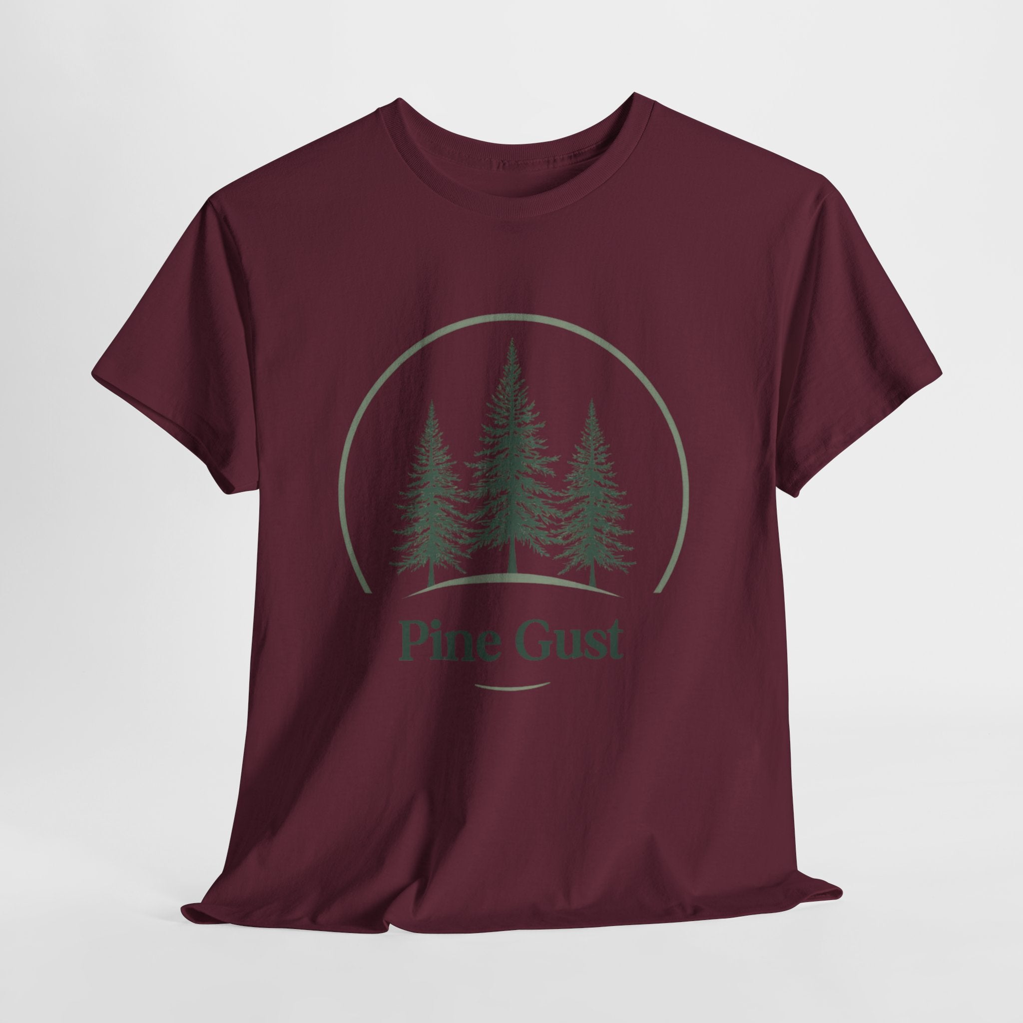 Pine Gust Graphic Tee — Vintage Forest Trees Nature T-Shirt