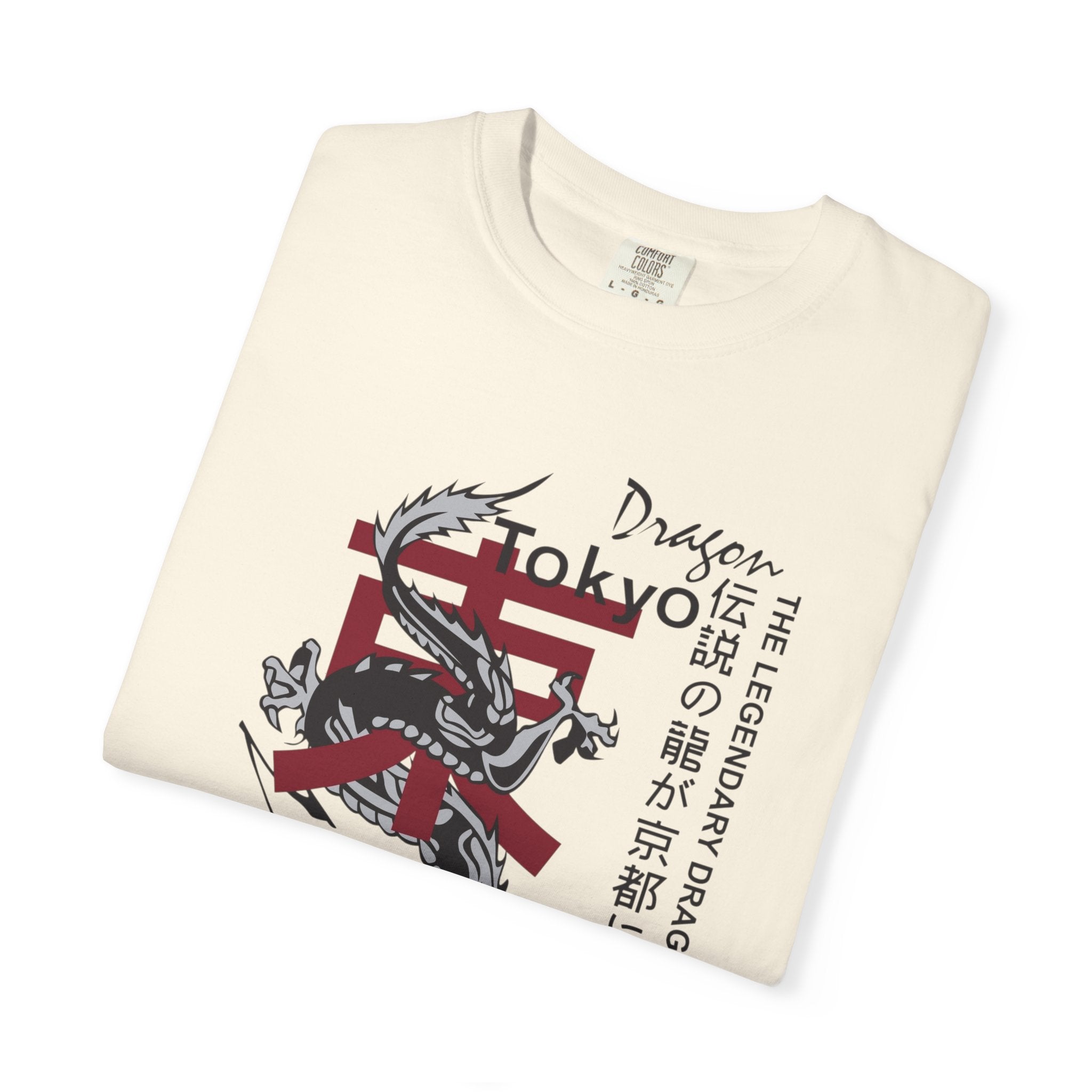 Tokyo Dragon T-Shirt — Japanese Kanji Brush Stroke Design