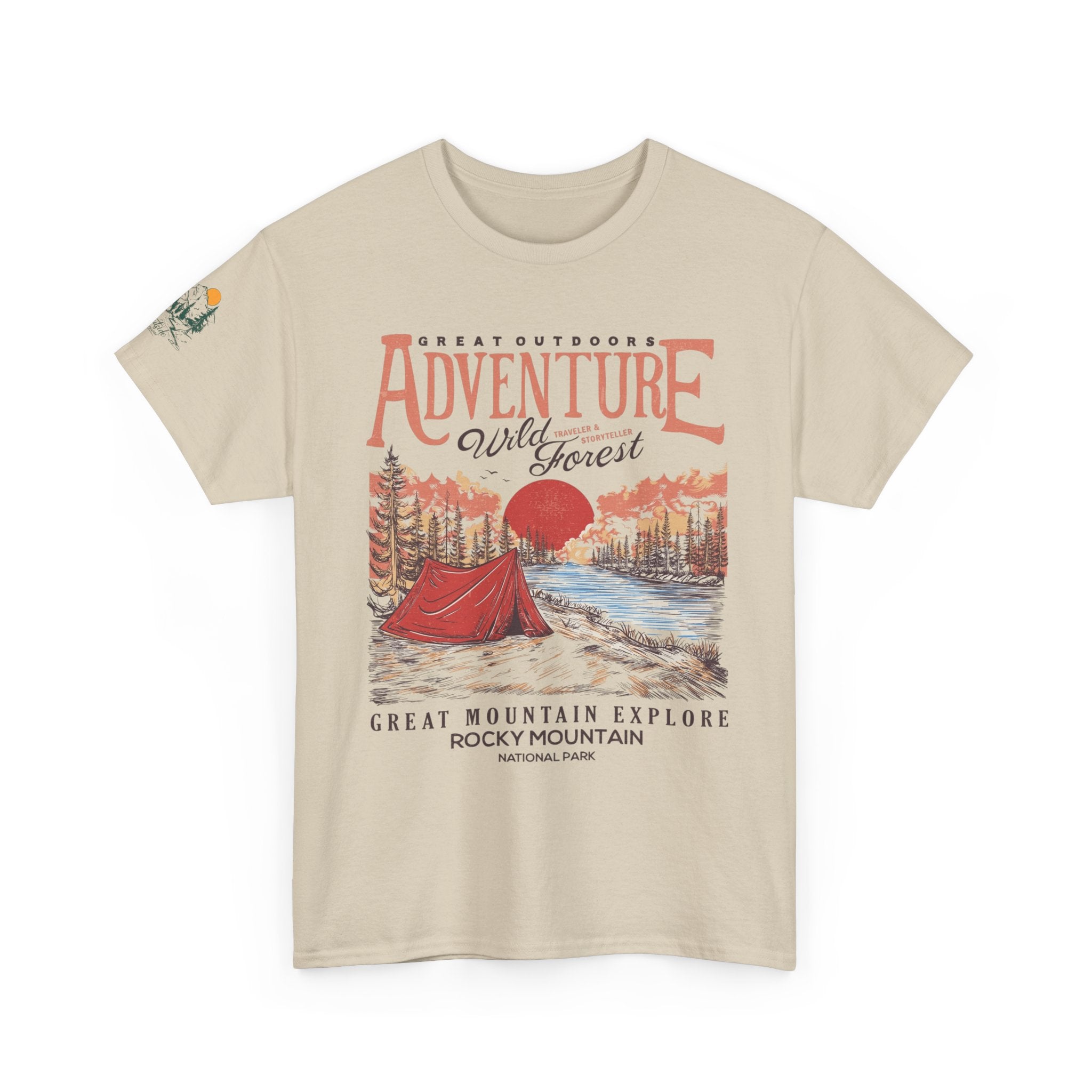 Adventure in the Forest T-Shirt — Rocky Mountain Camping Graphic Tee