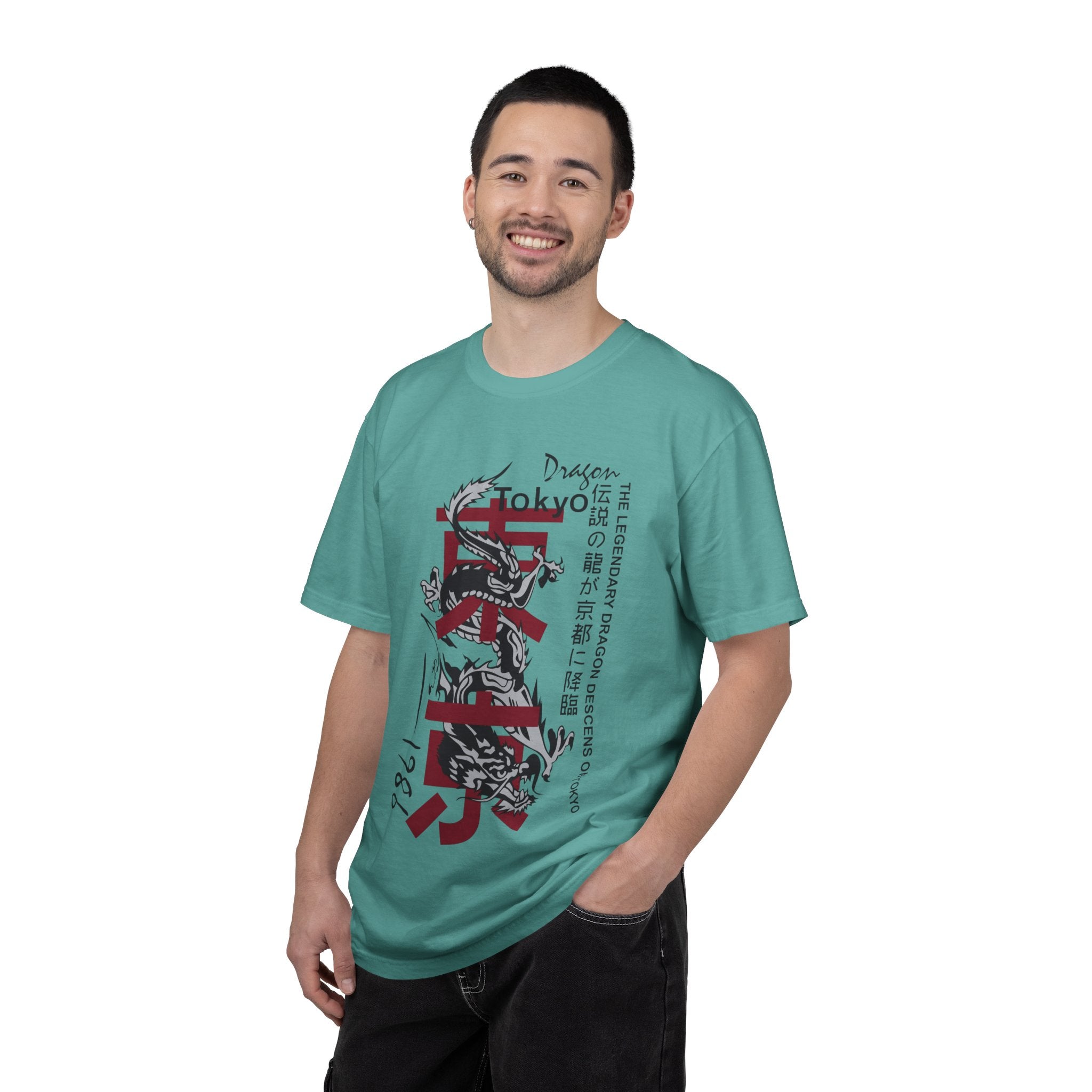 Tokyo Dragon T-Shirt — Japanese Kanji Brush Stroke Design