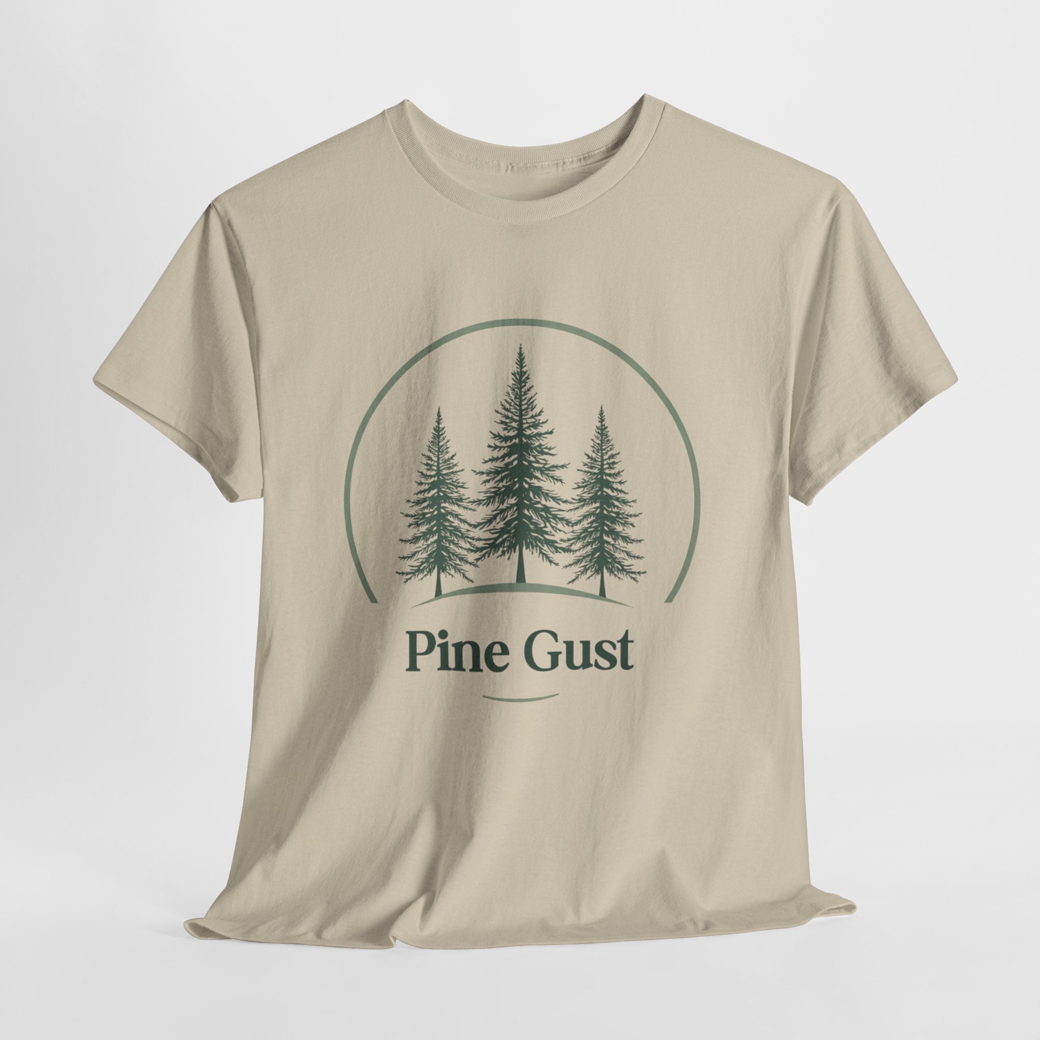 Pine Gust Graphic Tee — Vintage Forest Trees Nature T-Shirt