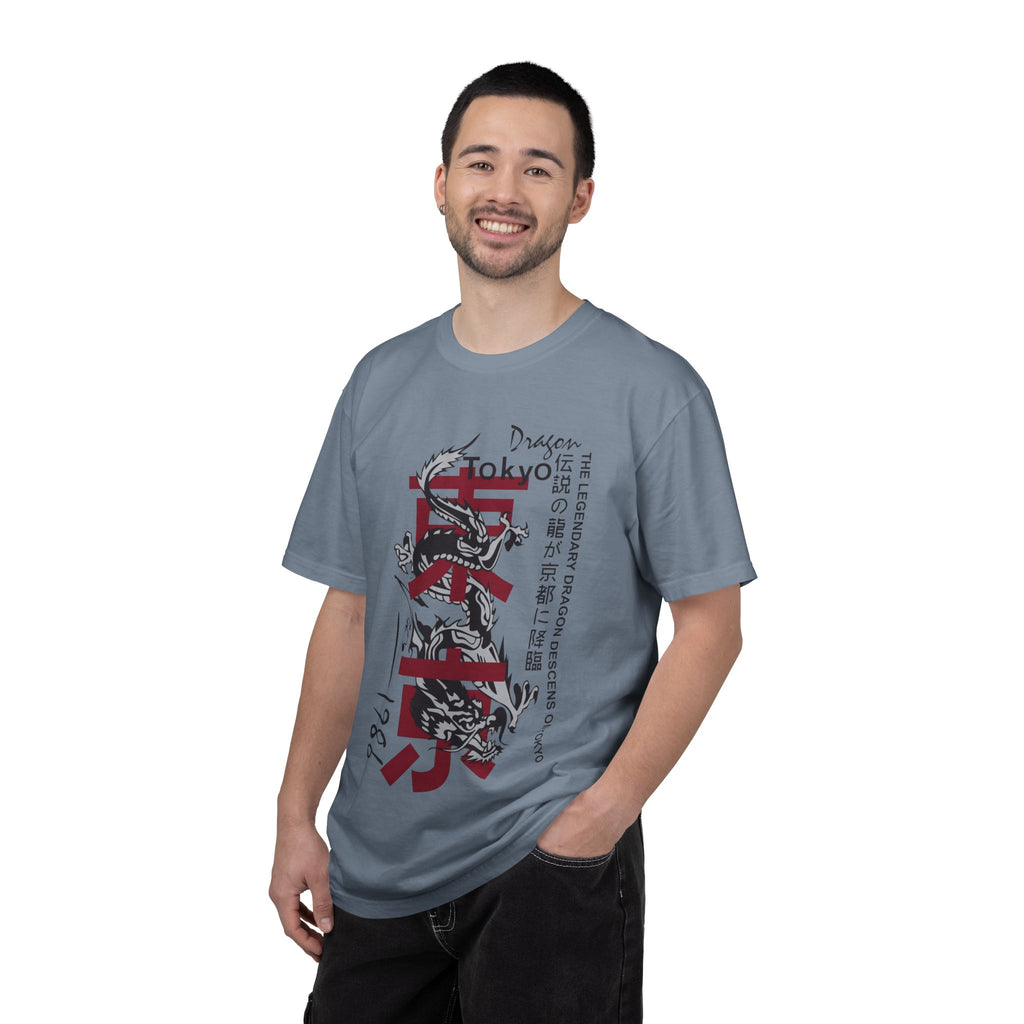 Tokyo Dragon T-Shirt — Japanese Kanji Brush Stroke Design