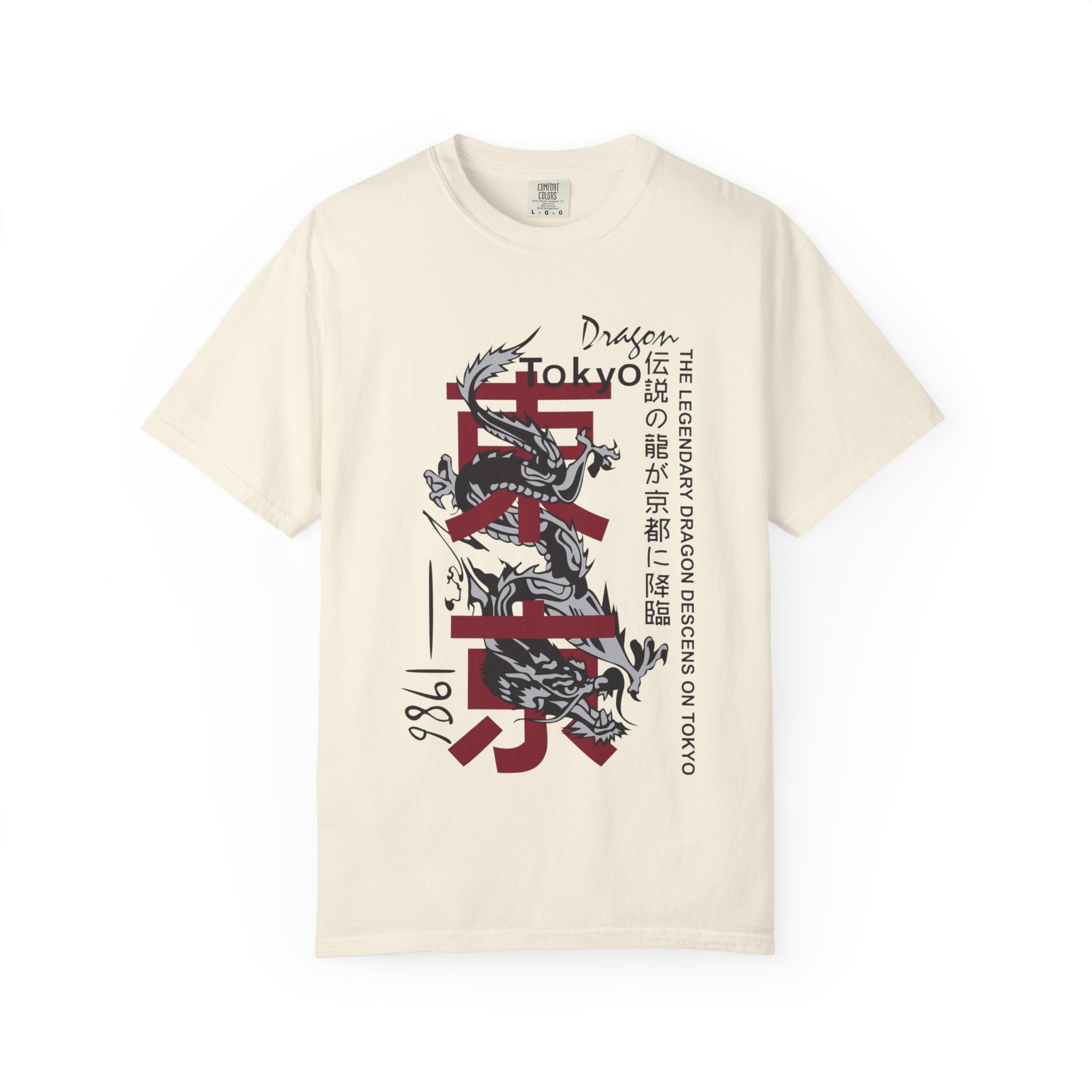 Tokyo Dragon T-Shirt — Japanese Kanji Brush Stroke Design