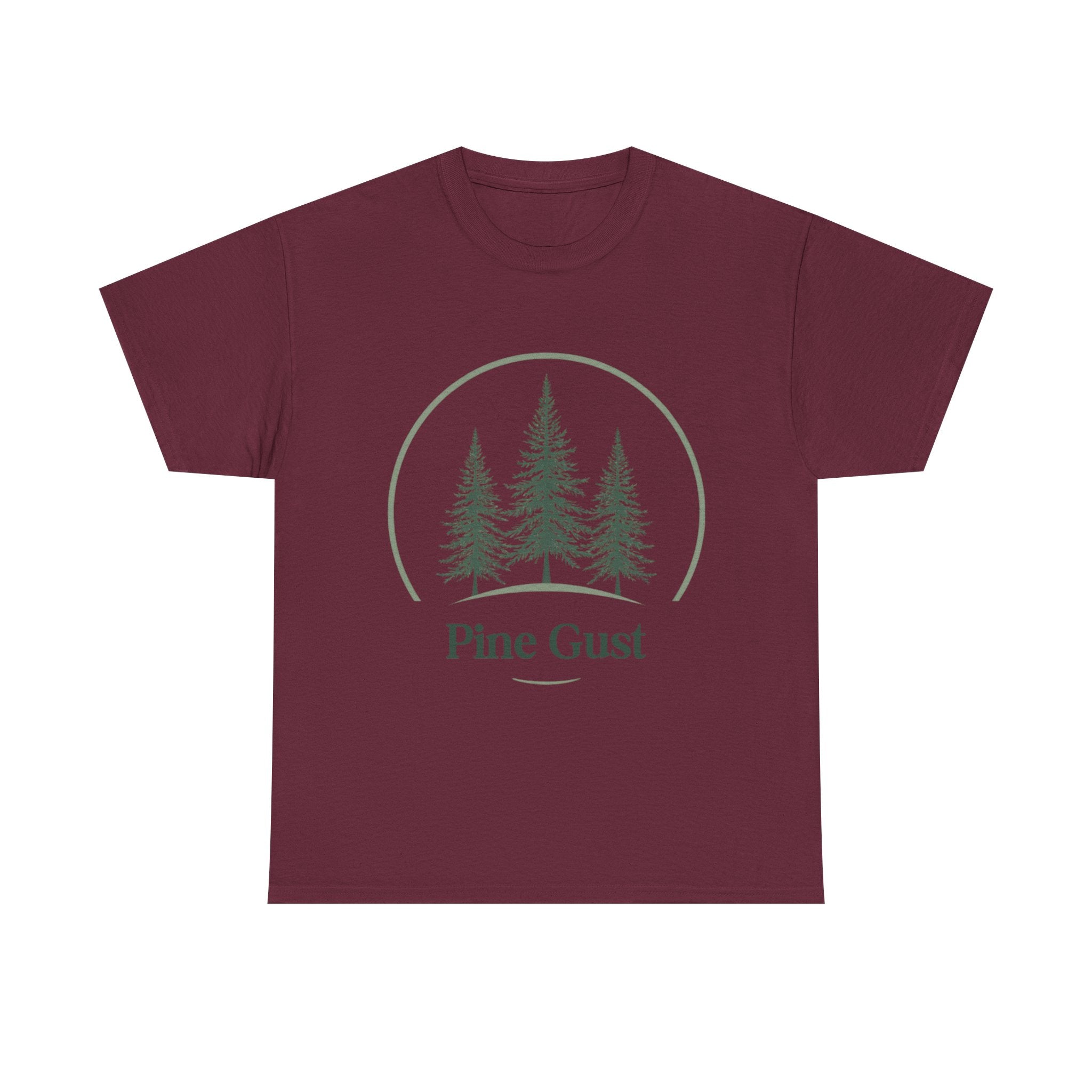 Pine Gust Graphic Tee — Vintage Forest Trees Nature T-Shirt