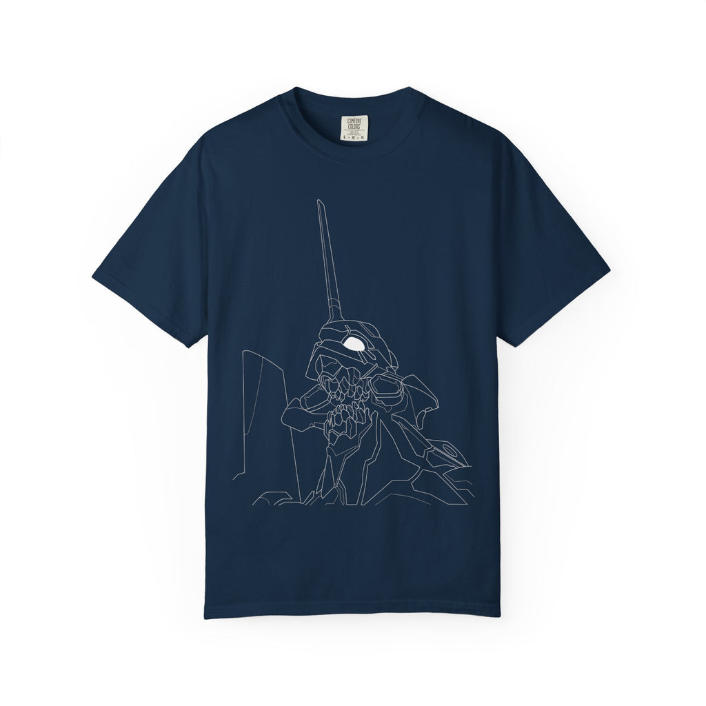 Mecha Skull Line-Art T-Shirt