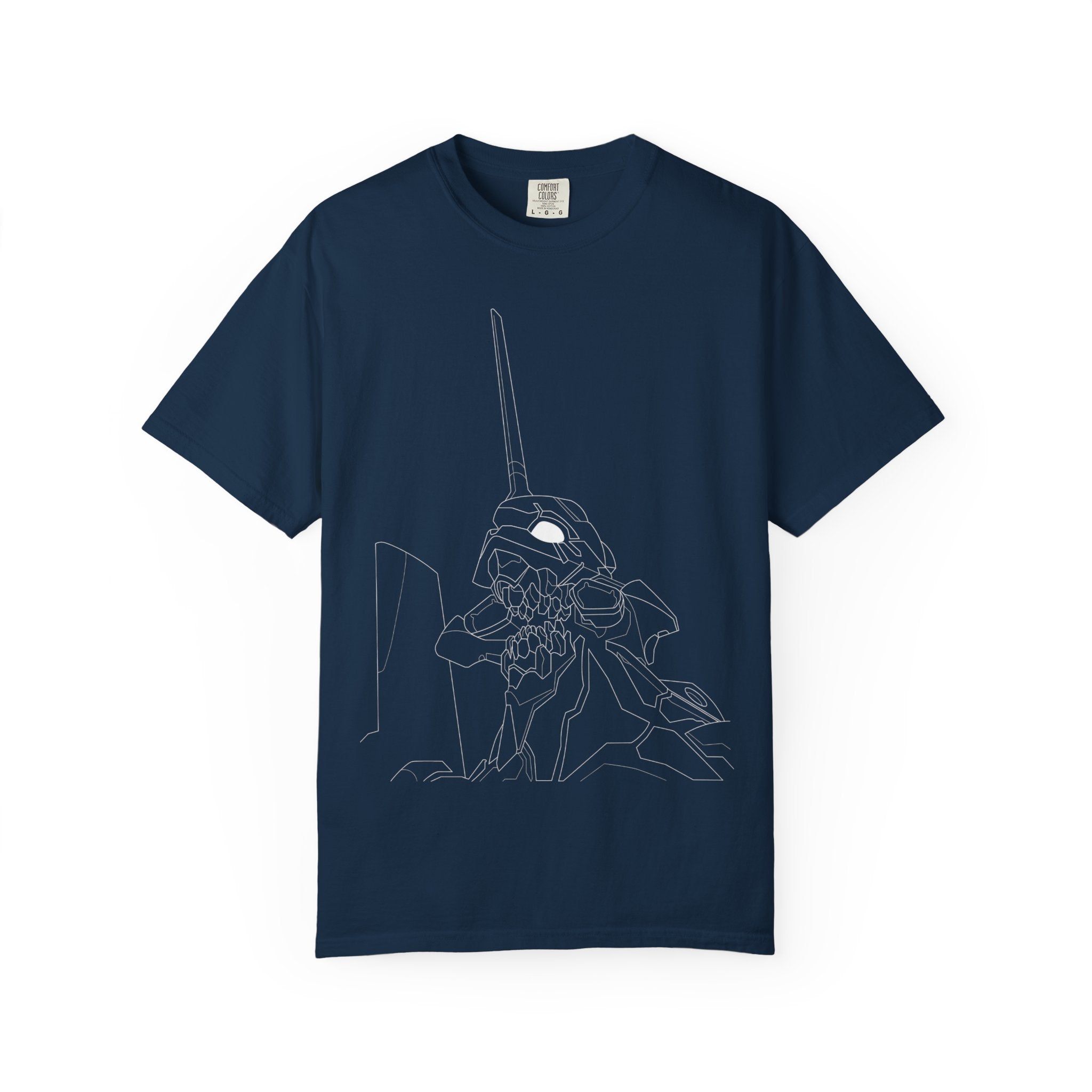 Mecha Skull Line-Art T-Shirt