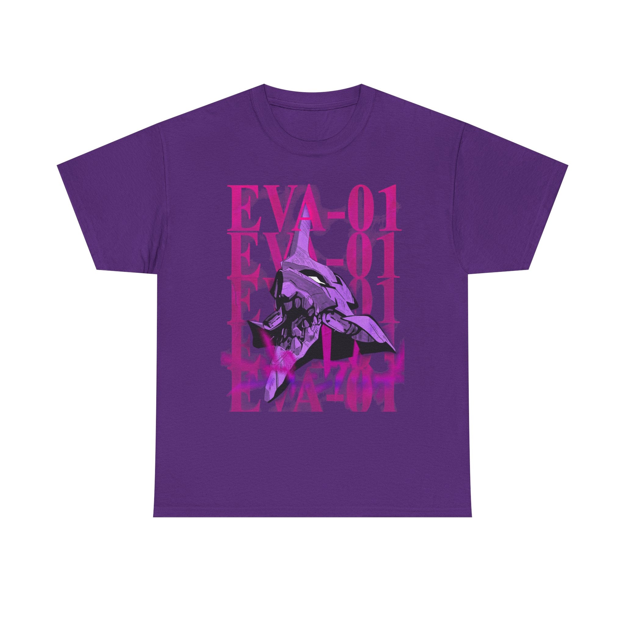 EVA-01 Graphic T-Shirt — Neon Mecha Anime Tee