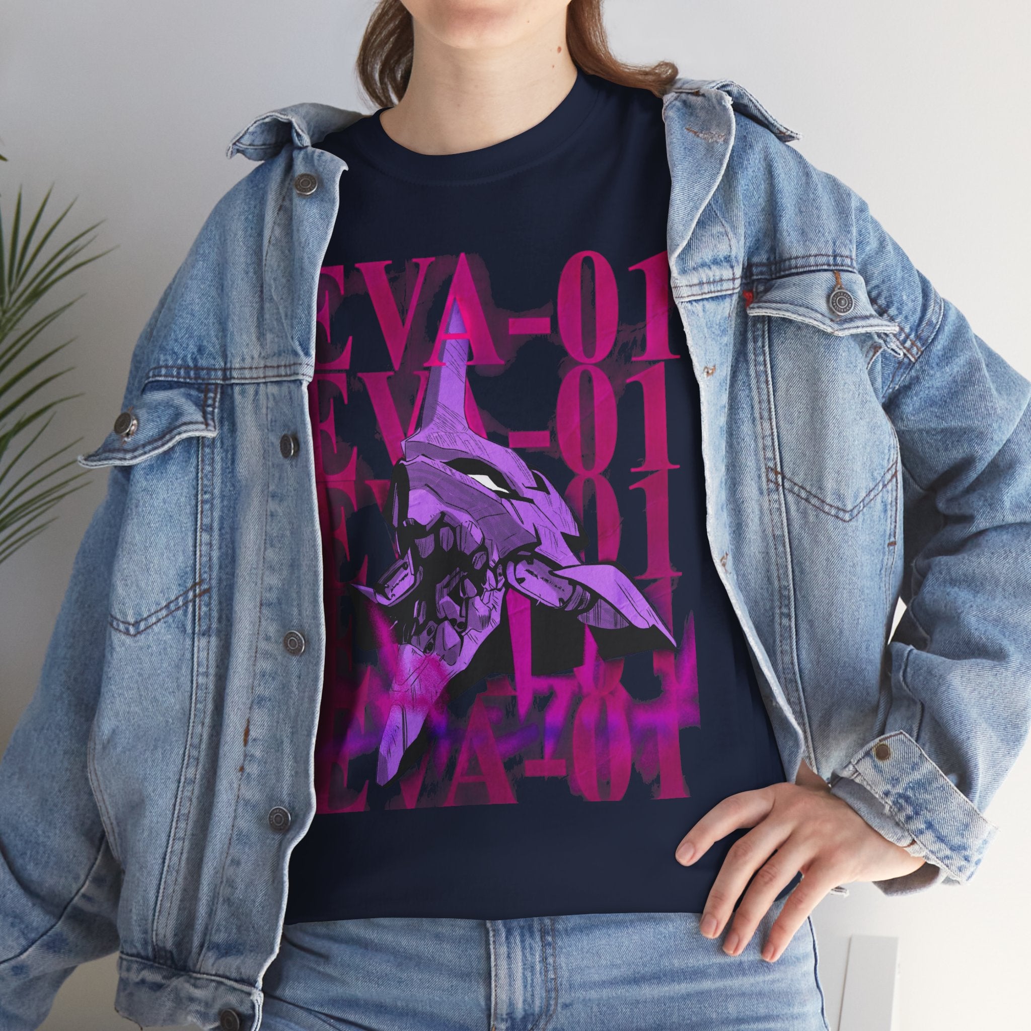 EVA-01 Graphic T-Shirt — Neon Mecha Anime Tee