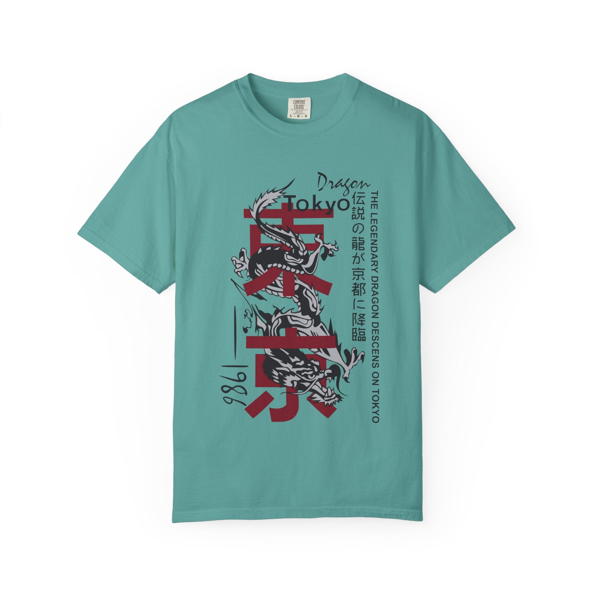 Tokyo Dragon T-Shirt — Japanese Kanji Brush Stroke Design