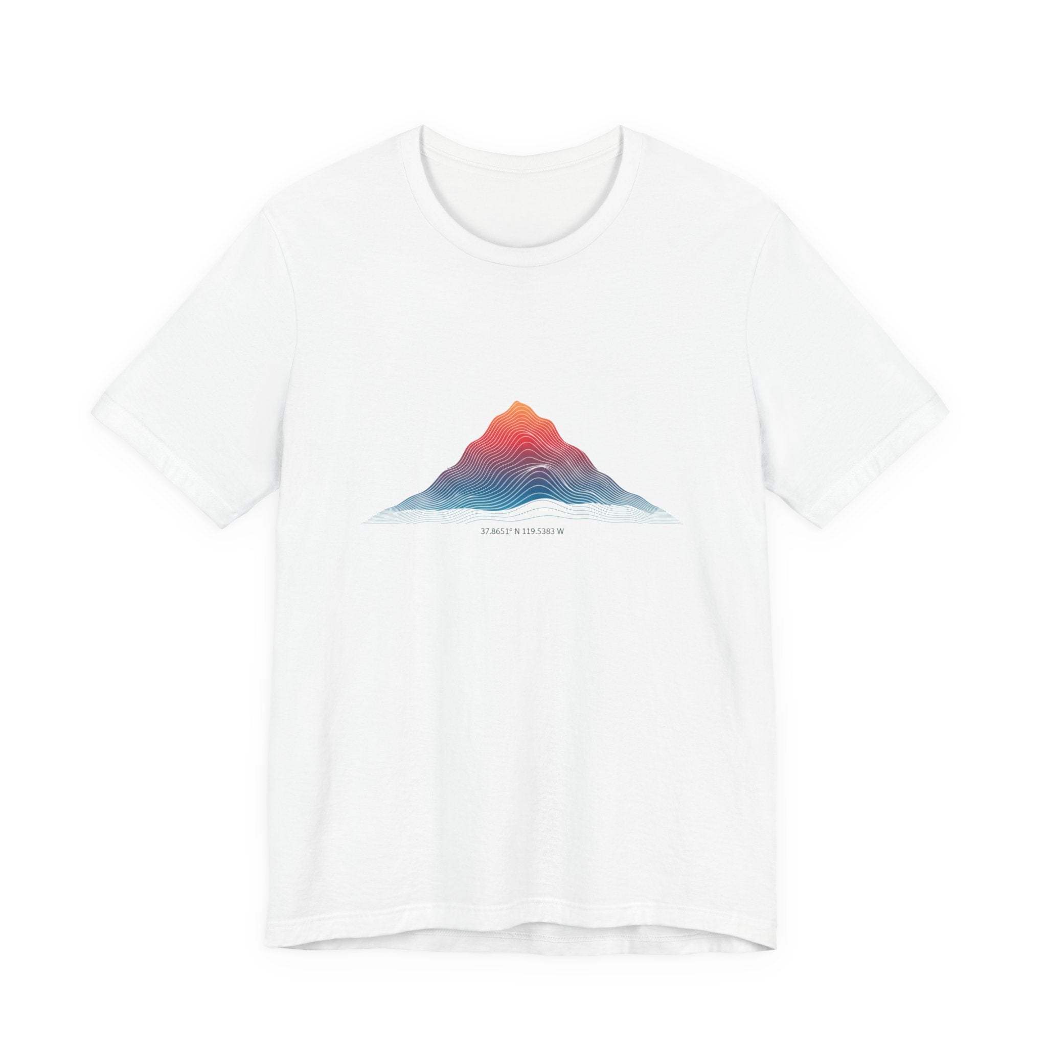Topographic Contour Mountain Tee | Topo Map Print, Terrain Apparel