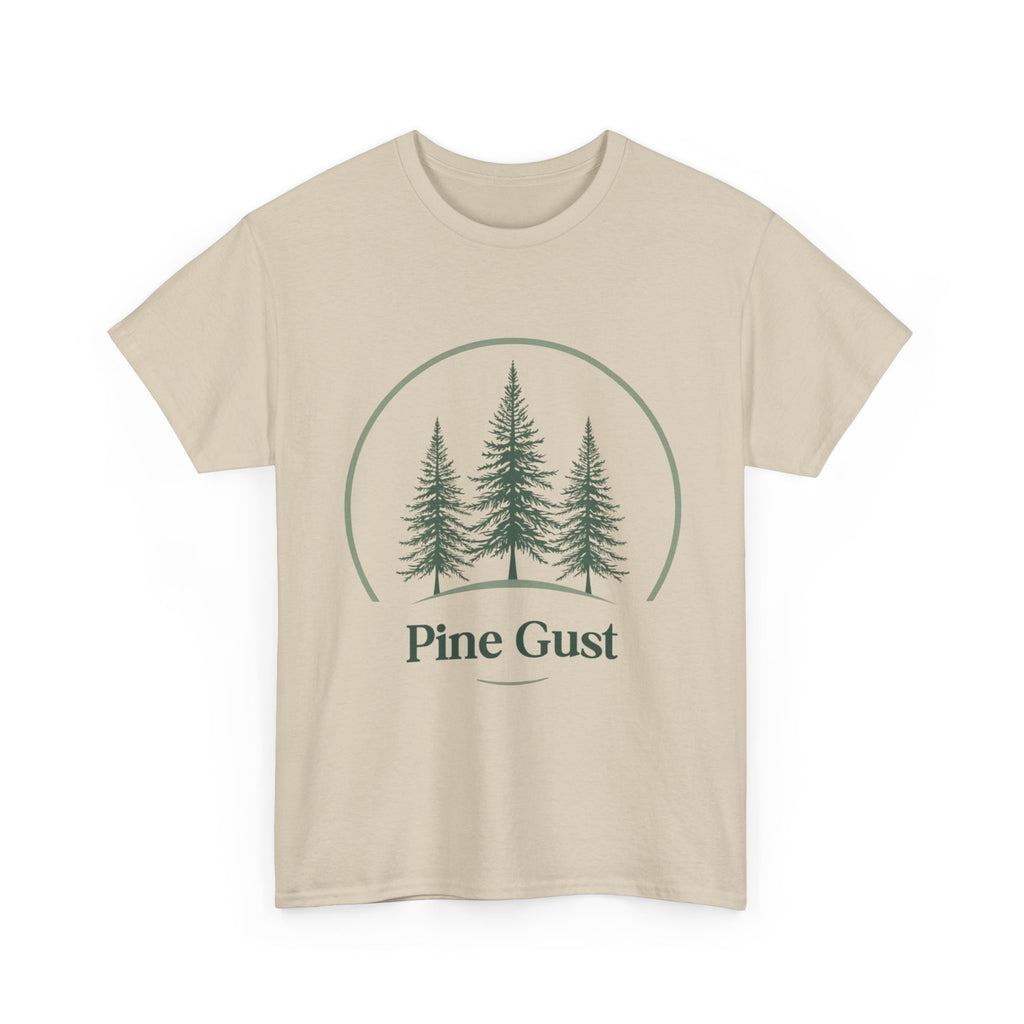 Pine Gust Graphic Tee — Vintage Forest Trees Nature T-Shirt