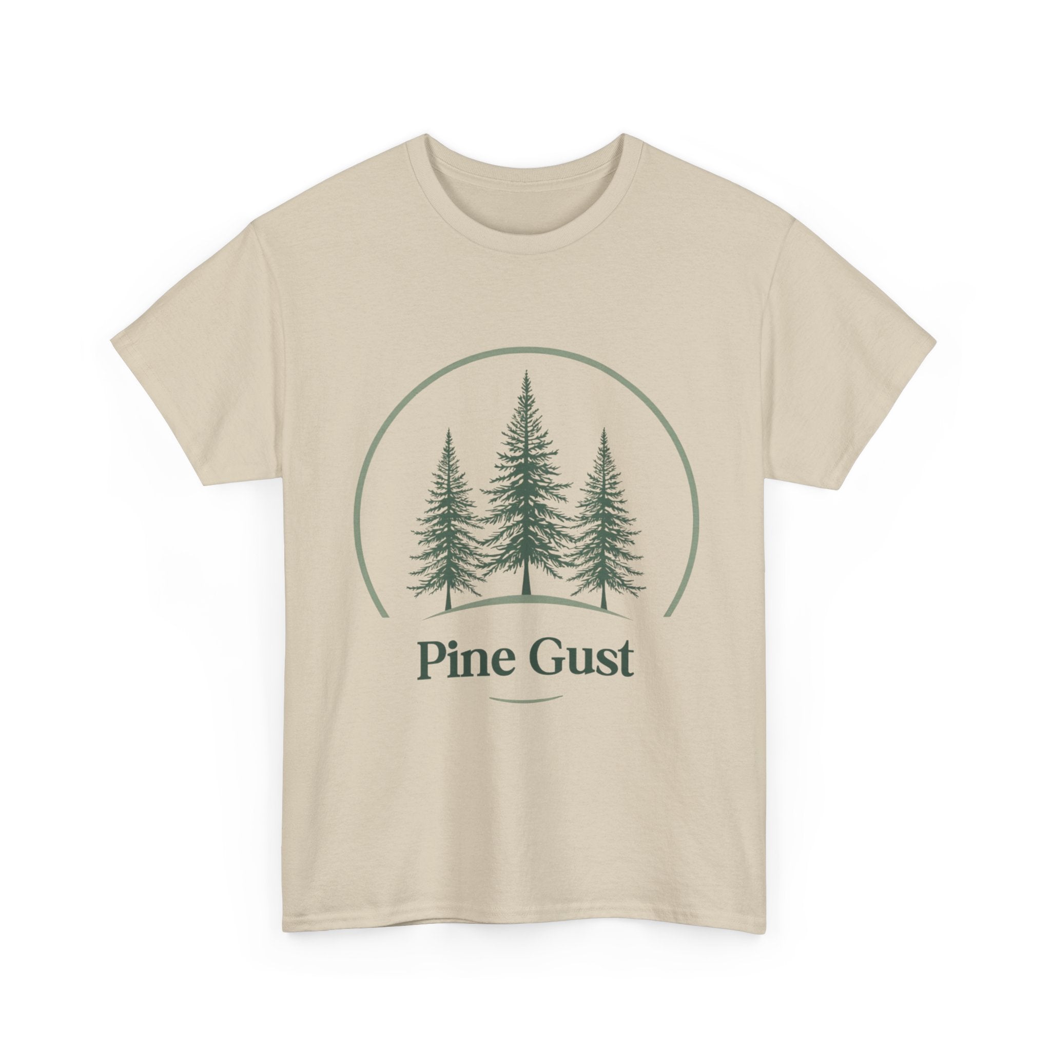 Pine Gust Graphic Tee — Vintage Forest Trees Nature T-Shirt