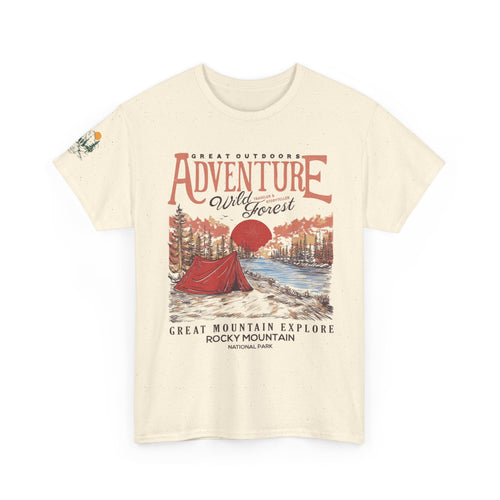 Adventure in the Forest T-Shirt — Rocky Mountain Camping Graphic Tee