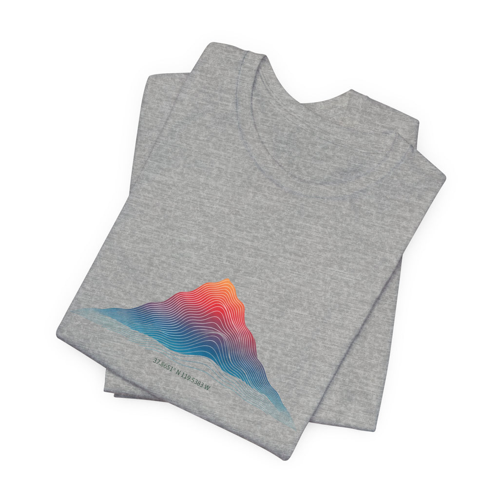 Topographic Contour Mountain Tee | Topo Map Print, Terrain Apparel