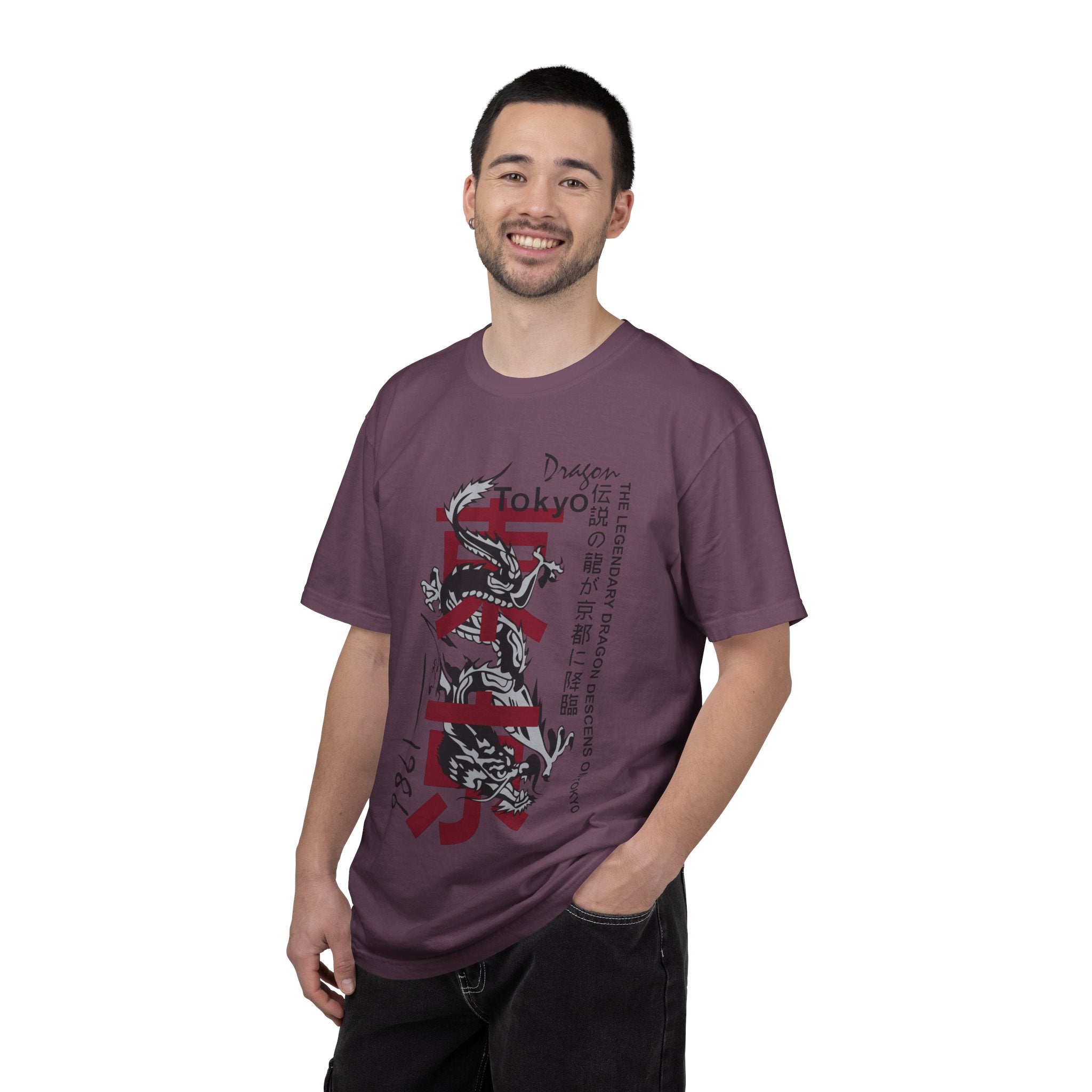 Tokyo Dragon T-Shirt — Japanese Kanji Brush Stroke Design