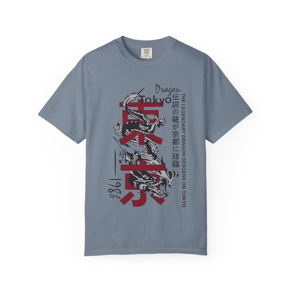 Tokyo Dragon T-Shirt — Japanese Kanji Brush Stroke Design