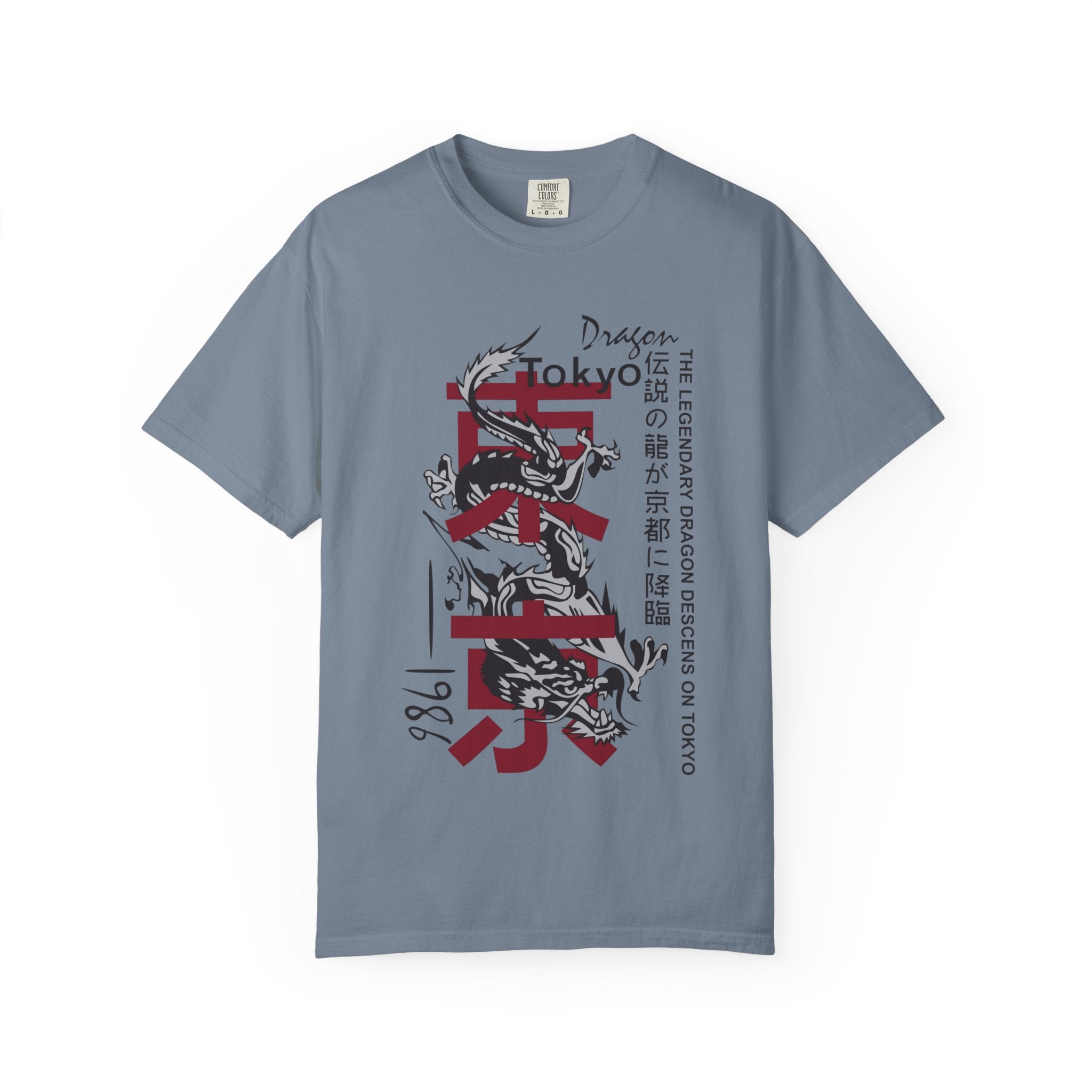 Tokyo Dragon T-Shirt — Japanese Kanji Brush Stroke Design