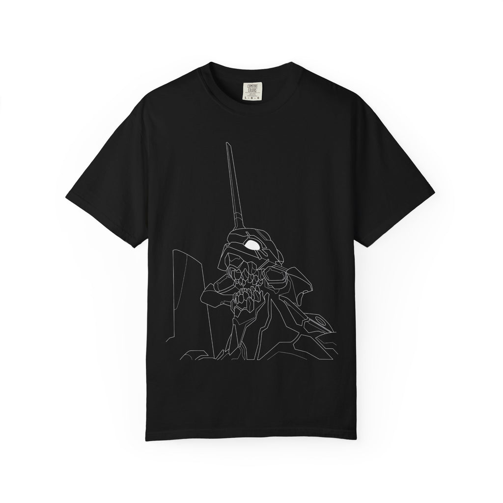 Mecha Skull Line-Art T-Shirt