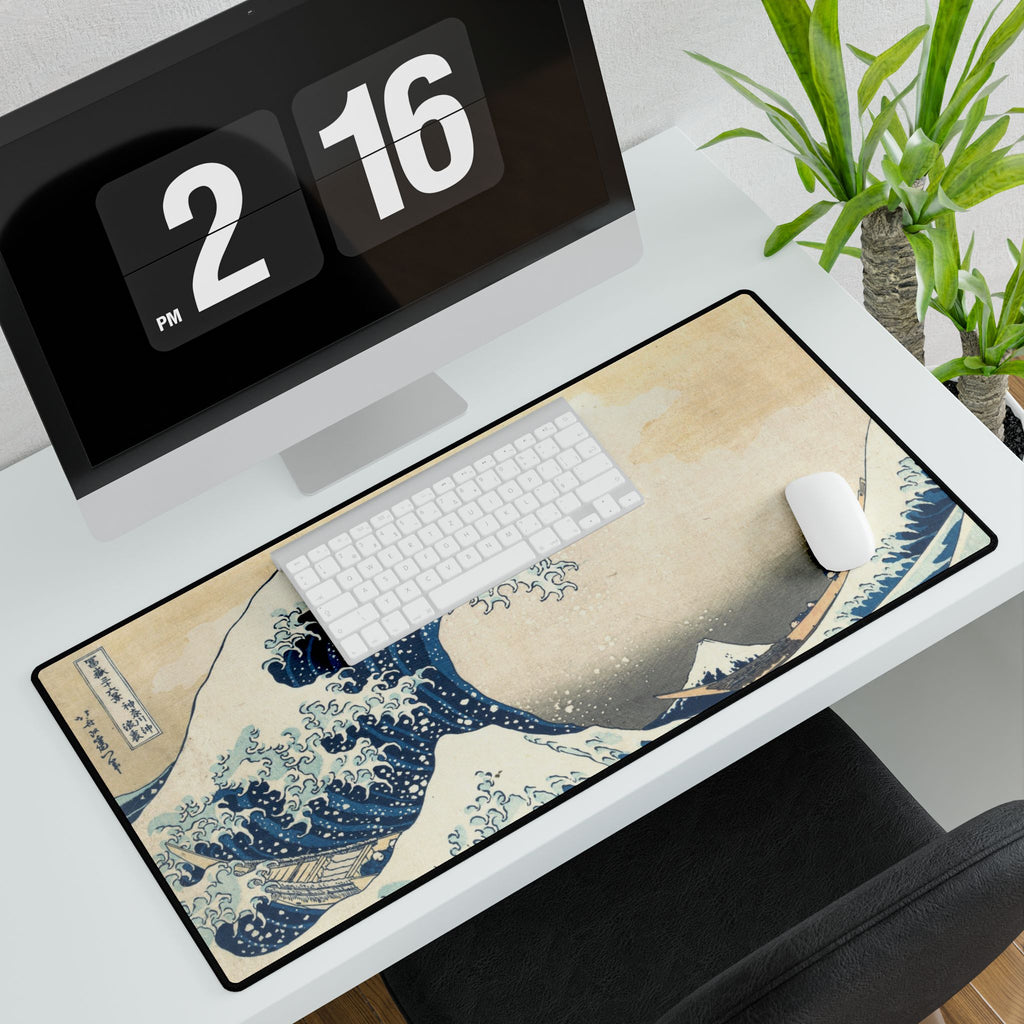 Desk Mat — Hokusai 'The Great Wave' Artistic Desk Pad