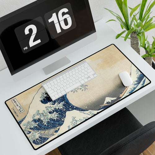 Desk Mat — Hokusai 'The Great Wave' Artistic Desk Pad