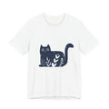 Botanical Cat T-Shirt — Cute Floral Cat Graphic Tee
