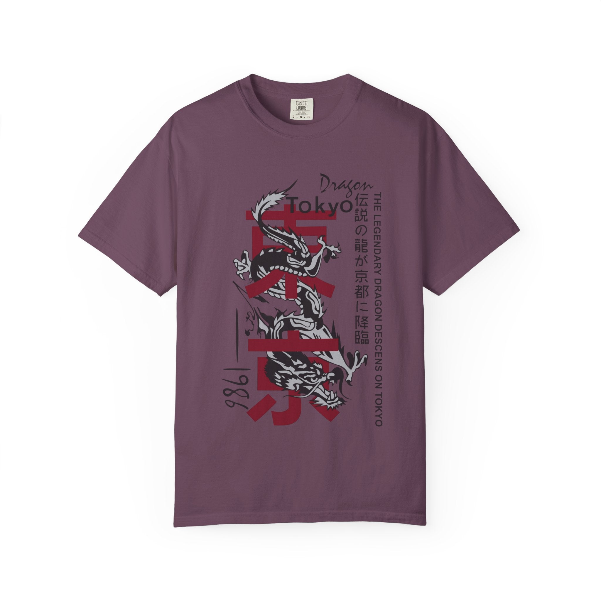 Tokyo Dragon T-Shirt — Japanese Kanji Brush Stroke Design