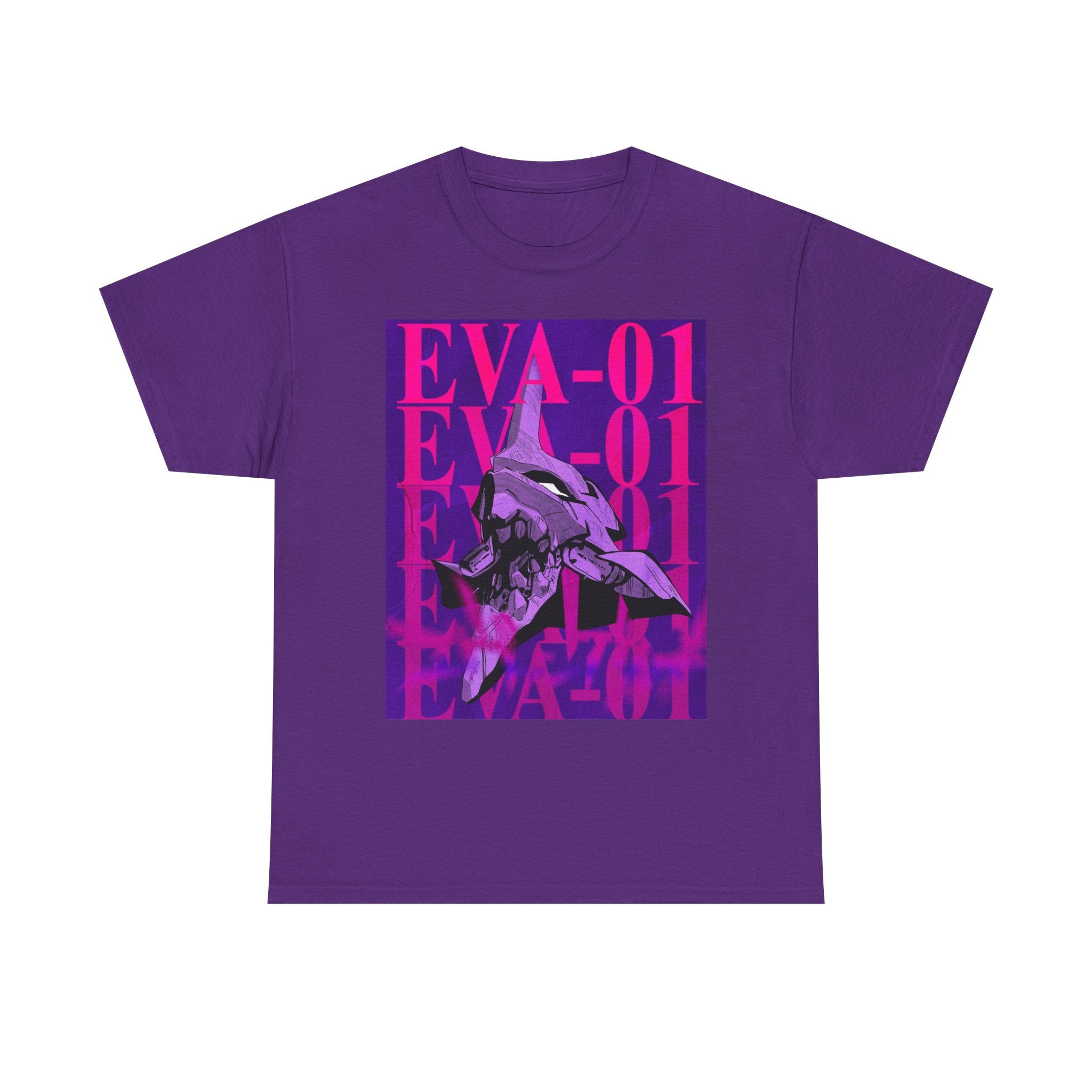 EVA-01 Graphic T-Shirt — Neon Mecha Anime Tee