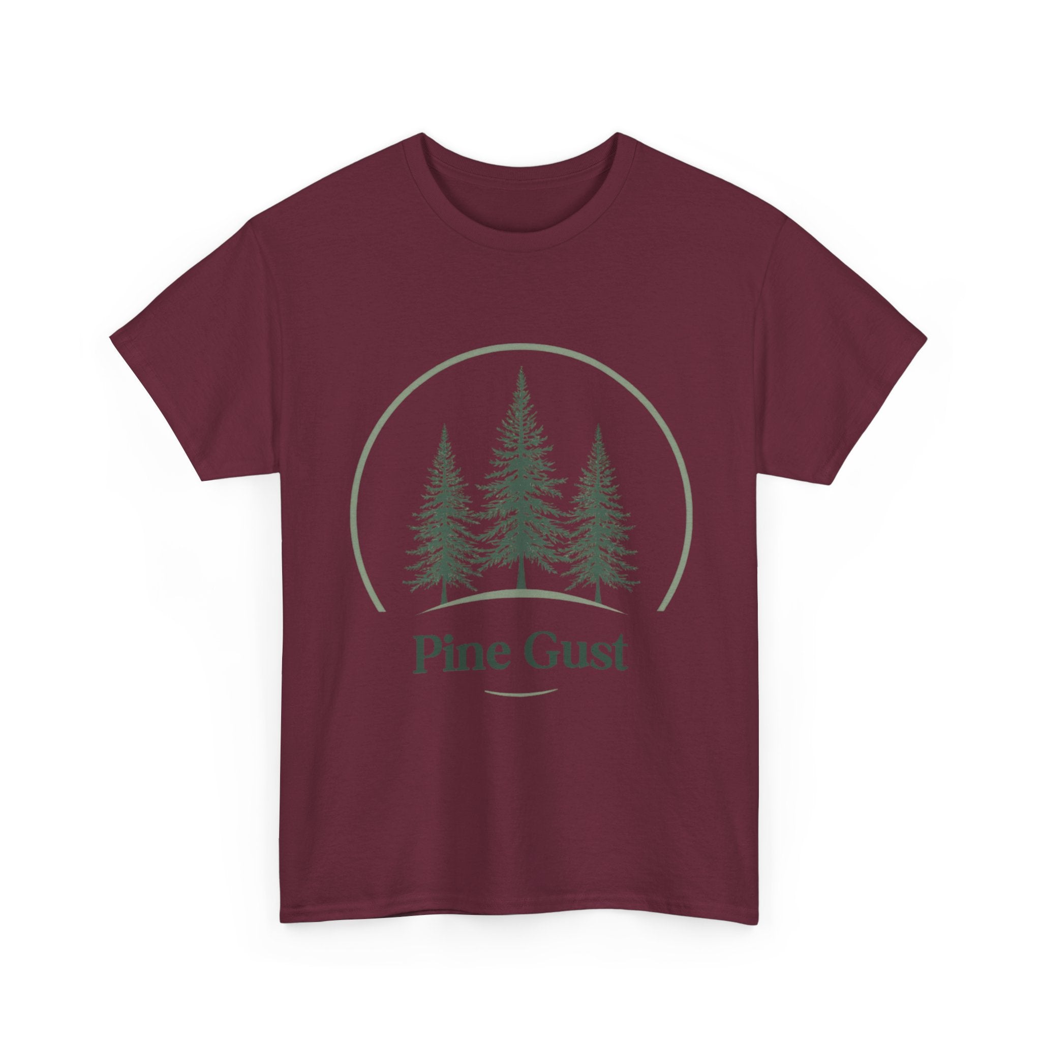 Pine Gust Graphic Tee — Vintage Forest Trees Nature T-Shirt